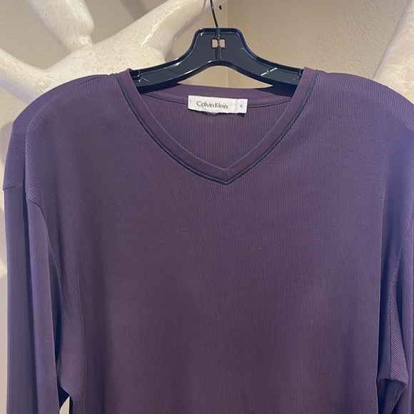 MENS CLAVIN KLEIN RIBBED SHIRT - Picture 2 of 6